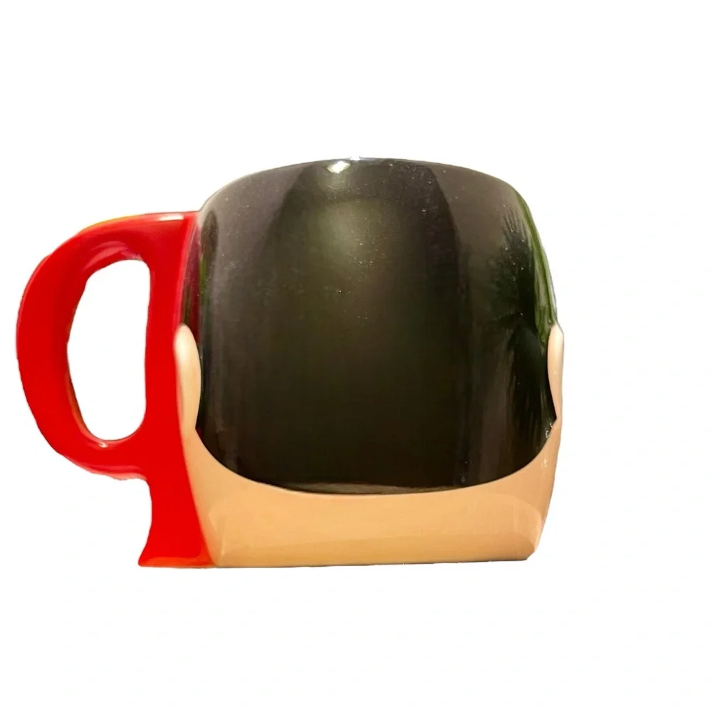 Disney Store Ceramic Pinocchio Face Coffee Tea Mug P Shape Handle 12 Oz